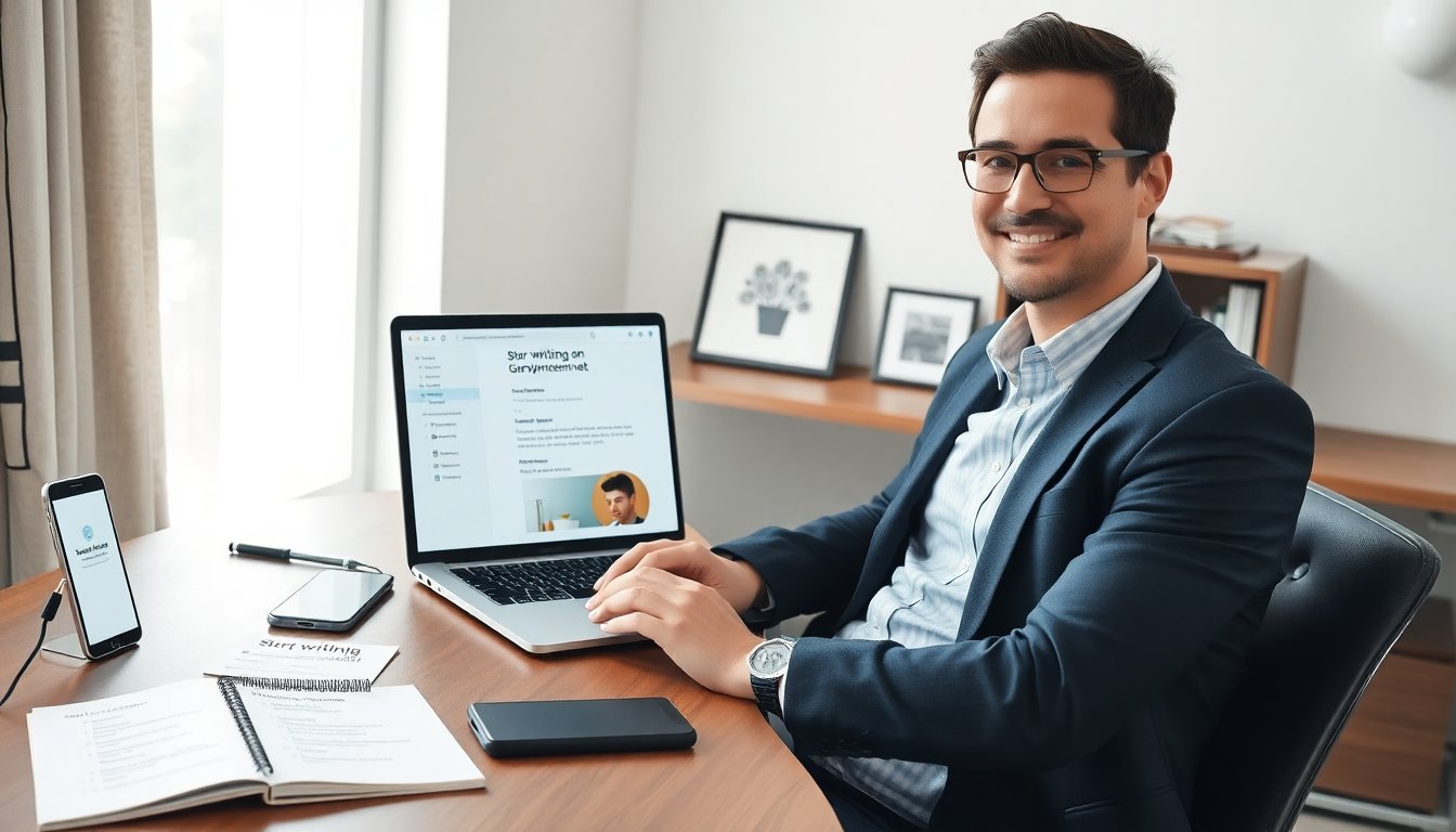 start writing on gravityinternet.net